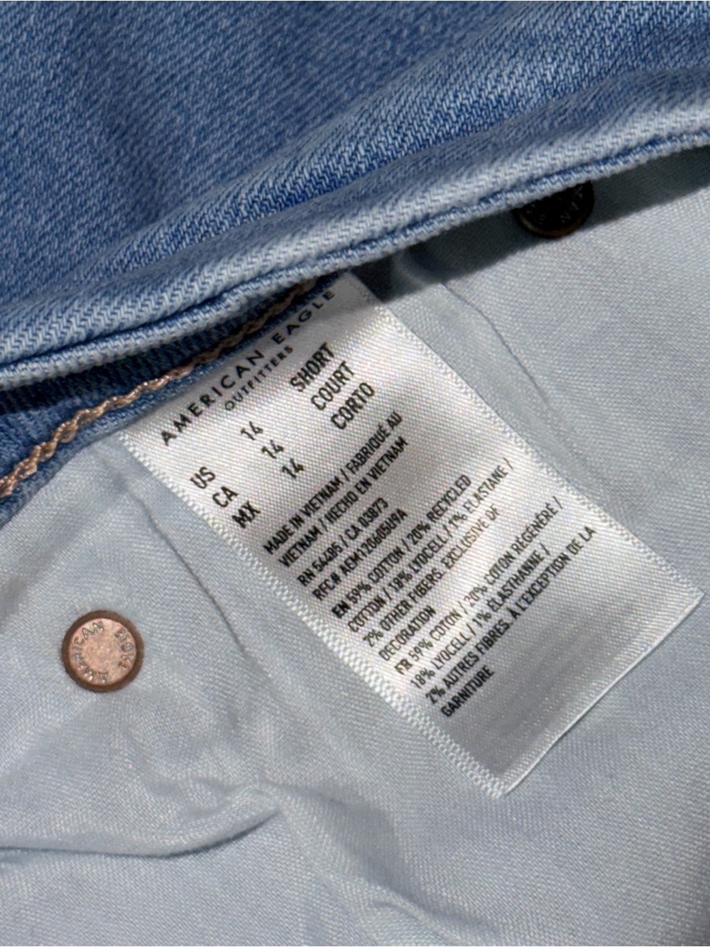 American Eagle Curvy Super High Rise Baggy Wide leg Jeans 14 - Picture 4 of 9